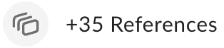 References count in the Sharing sidebar, shown as plus 35 References.